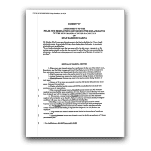 Rules and Regulations, Exhibit B